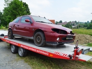 Likvidace automobilu z Horních Bludovic