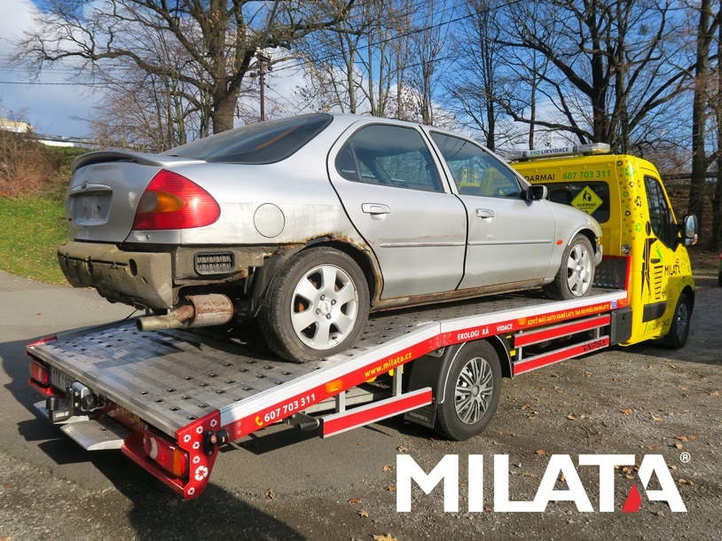 Likvidace automobilu z Hovězí